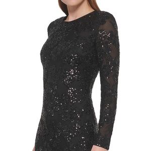 Eliza J Women’s Floral Sequined Cocktail Dress